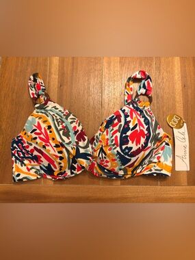 Anne Cole Multicolor Printed Bikini Top